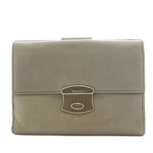 財布 二つ折り 小銭入れ レザー グレー /AN15 OH