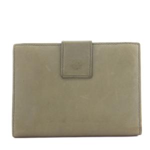 PRADA 財布 二つ折り 小銭入れ レザー グレー /AN15 OH
