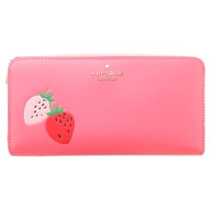 美品 長財布 ウォレット ピンク いちご柄 /AE