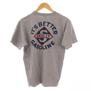 FREEWHEELERS POWER WEAR SKELLY スケリー Tシャツ 半袖 クルーネック ロゴ プリント ストレッチ