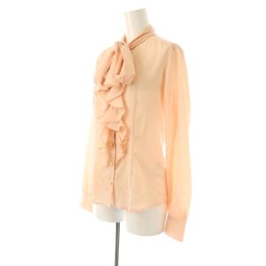 NARA CAMICIE ボウタイブラウス シャツ フリル 1 ピンク /CX OS