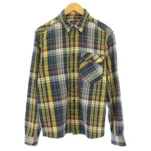 ORGANIC COTTON オーガニックコットン カジュアルシャツ 長袖 レギュラーカラー チェック柄