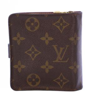 LOUIS VUITTON モノグラム コンパクトジップ 二つ折り財布 M61667 /KH OH