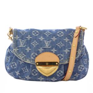 モノグラム・デニム サンセット ショルダーバッグ ブルー M46829