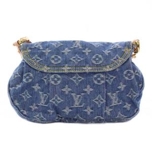 LOUIS VUITTON モノグラム・デニム サンセット ショルダーバッグ ブルー M46829