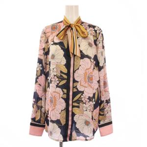 ボウタイシャツ ブラウス 長袖 花柄 0 マルチカラー /BB