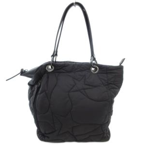 トートバッグ キルティング 星 黒 ブラック /AE