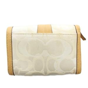 COACH シグネチャー 二つ折り財布 ミツバチ 蜂 ベージュ /G
