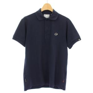 MATRIX Polo Shirt ポロシャツ 半袖 ワッペン S 紺 1017-00402 /TK