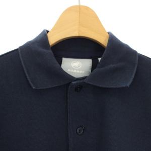 MAMMUT MATRIX Polo Shirt ポロシャツ 半袖 ワッペン S 紺 1017-00402 /TK