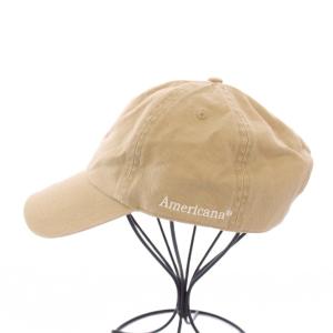 AMERICANA 47クリーンナップ AC CAP キャップ 帽子 6パネル ロゴ 刺繍 ベージュ 24095510000410