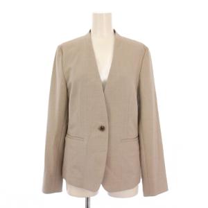 UNITED ARROWS セットアップ ノーカラージャケット アウター シングル テーパードパンツ スラックス ジップフライ ストレッチ