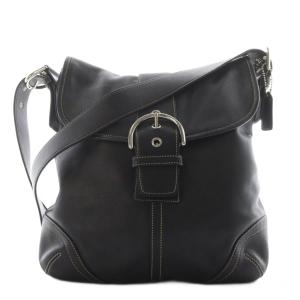 ショルダーバッグ ベルトデザイン レザー 黒 ブラック 9481 /AN5