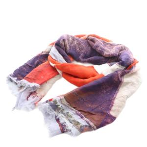 ストール オレンジ パープル