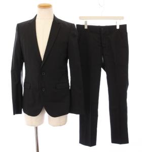 ロロピアーナ スーツ テーラードジャケット パンツ スラックス 2 ブラック /KH