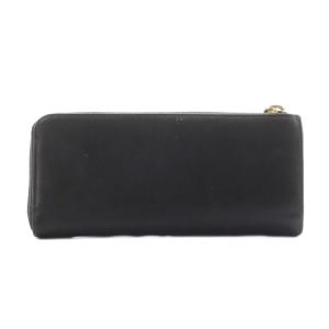 PRADA 長財布 L字ファスナー 小銭入れ リボン レザー 黒 ブラック /AN16 OH