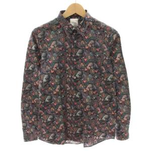 サイケデリックサンプリントシャツ Psychedelic Sun PRINT SHIRT 長袖 総柄 M