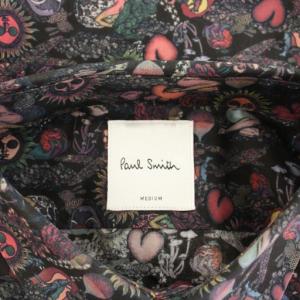 PAUL SMITH サイケデリックサンプリントシャツ Psychedelic Sun PRINT SHIRT 長袖 総柄 M
