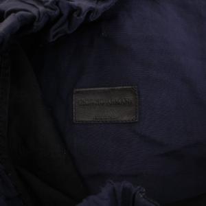 GIORGIO ARMANI ジョガーパンツ スラックス ジップフライ ウエストゴム 無地 50 紺 ネイビー /BB
