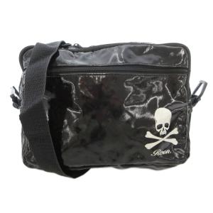 ショルダーバッグ エナメル 黒 ブラック /AE