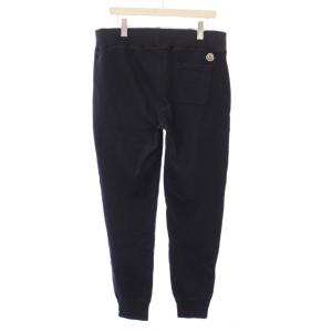 MONCLER PANTALONE スウェットジョガーパンツ イージー L 紺 C20918702600 /KH
