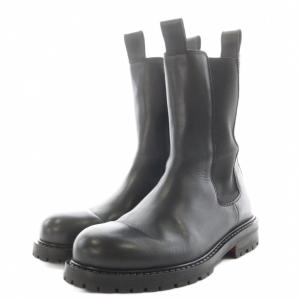 HUGO BOSS NEWRON BOOT IT サイドゴアブーツ ショートブーツ レザー 42 黒 ブラック 50459792