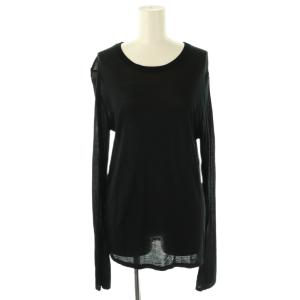 bamboo カットソー Tシャツ 長袖 M ブラック /ES