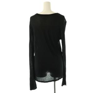 BASERANGE bamboo カットソー Tシャツ 長袖 M ブラック /ES