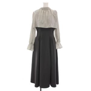 24SS ブラウスキャミワンピースセット セットアップ ロング S グレー 1214140302 /YM