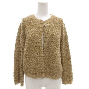 カーディガン ニット 長袖 M 茶 ブラウン /AE