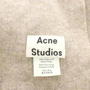 Acne Studios マフラー フリンジ ウール ベージュ /AN1