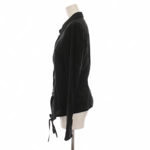 MARITHE FRANCOIS GIRBAUD シャツ ブラウス 長袖 M 黒 F7-5326 /YM