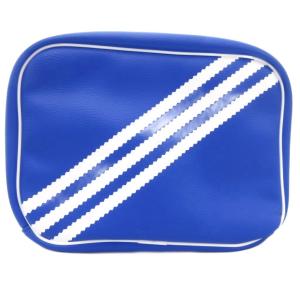 adidas Originals タグ付き アディカラー コスメティックバッグ ポーチ ロゴ 青 ブルー /AE
