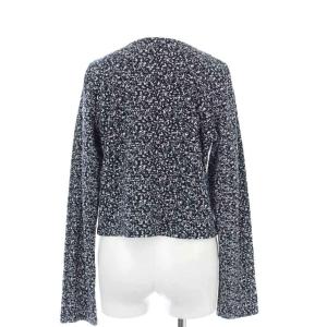 agnes b. ノーカラージャケット 総柄 2 紺 白 G127JDS8 /TK