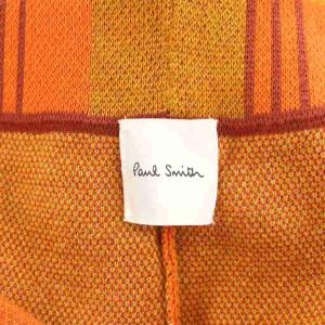 PAUL SMITH イージーパンツ チェック柄 リネン 麻 XL オレンジ KRPPNS0209 /AN16