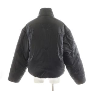 adidas Originals モノグラム パファージャケット 中綿ジャケット ロゴ ナイロン アウター XS 黒 ブラック IJ0938