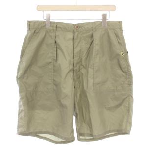 SSZ ショートパンツ ハーフパンツ ジップフライ ロゴ ワンポイント M カーキ /BB