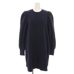 22AW スウェット ワンピース ミニ 長袖 紺 22141-BASIC /YM