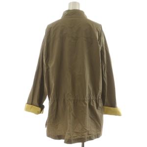 PAUL SMITH シャツ ブラウス チュニック 長袖 スタンドカラー コットン 44L カーキ 黄 イエロー BLPPIZ0106