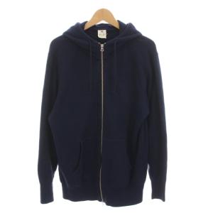 ジップアップパーカー スウェット 長袖 XL 紺 /YM