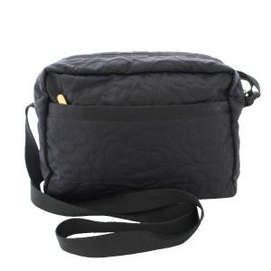 LesportSAC パフィーブロッサムズ ショルダーバッグ ナイロン 黒 /TK