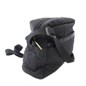 LesportSAC パフィーブロッサムズ ショルダーバッグ ナイロン 黒 /TK