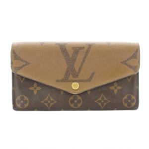 モノグラム ポルトフォイユ サラ ジャイアント リバース 二つ折り 長財布 ブラウン