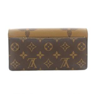 LOUIS VUITTON モノグラム  ポルトフォイユ サラ ジャイアント リバース 二つ折り 長財布 ブラウン