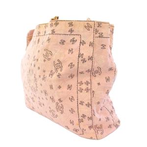 CHANEL ココマーク カメリア トートバッグ チェーン ピンク