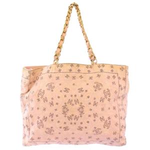 CHANEL ココマーク カメリア トートバッグ チェーン ピンク