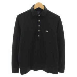 スポーツフィット SPORT FIT ポロシャツ 長袖 ロゴ刺繍 M 黒 ブラック BFV60-801-09