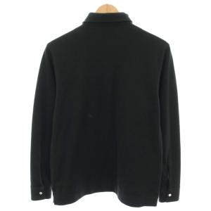 BURBERRY GOLF スポーツフィット SPORT FIT ポロシャツ 長袖 ロゴ刺繍 M 黒 ブラック BFV60-801-09