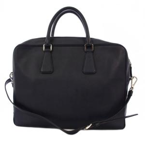 PRADA ビジネスバッグ 2WAY レザー ネイビー