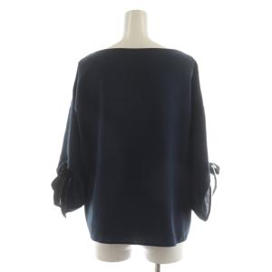 ANAYI シャツ ブラウス 袖リボン 7分袖 38 紺 ネイビー 101727-13-450-65-380 /AN16